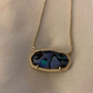 Kendra Scott Delaney necklace, gold with Abalone